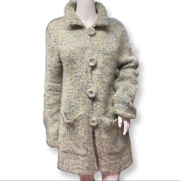 Free People Sweaters - Free People Mohair Wool Button Front Knit Cardigan.  Size Medium